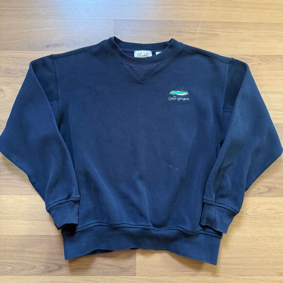 Women's The Coeur d'Alene Luxury Idaho Resort Blue Crewneck Sweatshirt Sz Small - Picture 1 of 5